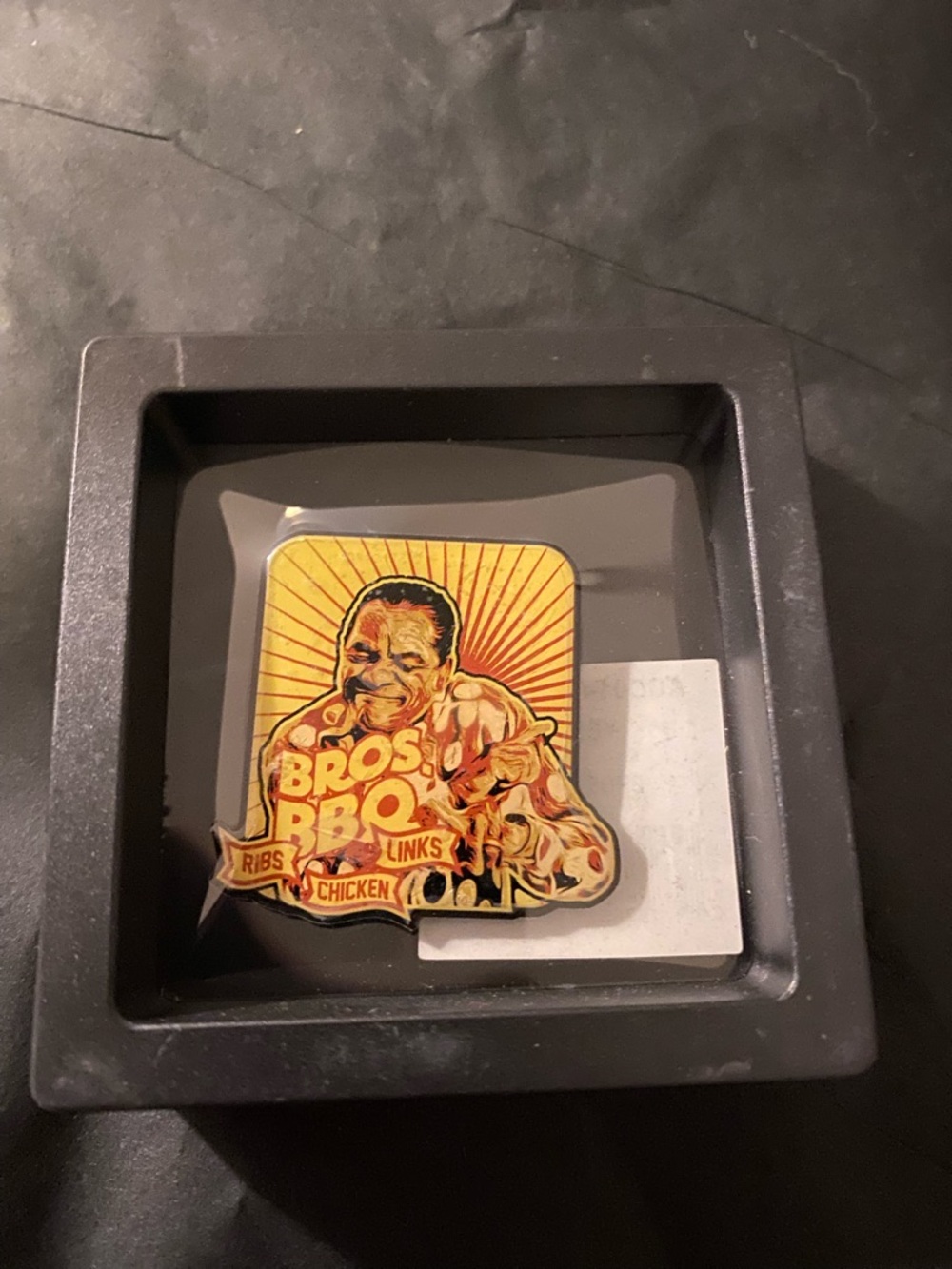 ⭐️ Bros BBQ Enamel Pin - Yellow and Brown